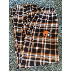 Cleveland Browns Pajama Pants Men's Size Small Brown Orange NFL